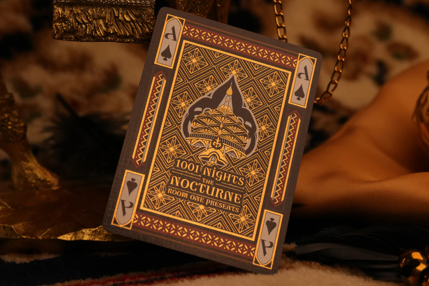 1001 Nights Playing Cards - 3D Nocturne Signature Edition Deck for Magic Tricks, Cardistry & Collectors | Premium Quality Poker Cards for Game Nights & Professional Performances