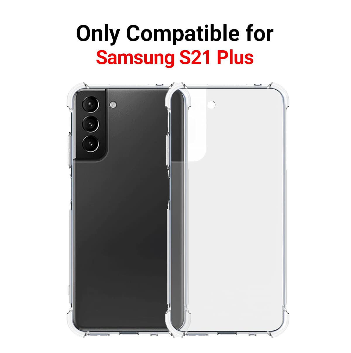 Custom Samsung Galaxy S21 Plus Phone Case - Ultra Thin TPU Bumper with Multi-Photo Collage, Personalized Gift for Birthday Christmas (Clear) | Perfect for Daily Protection & Photo Display