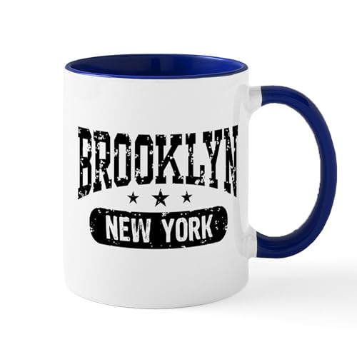 White/Navy Inside - Brooklyn New York Mug