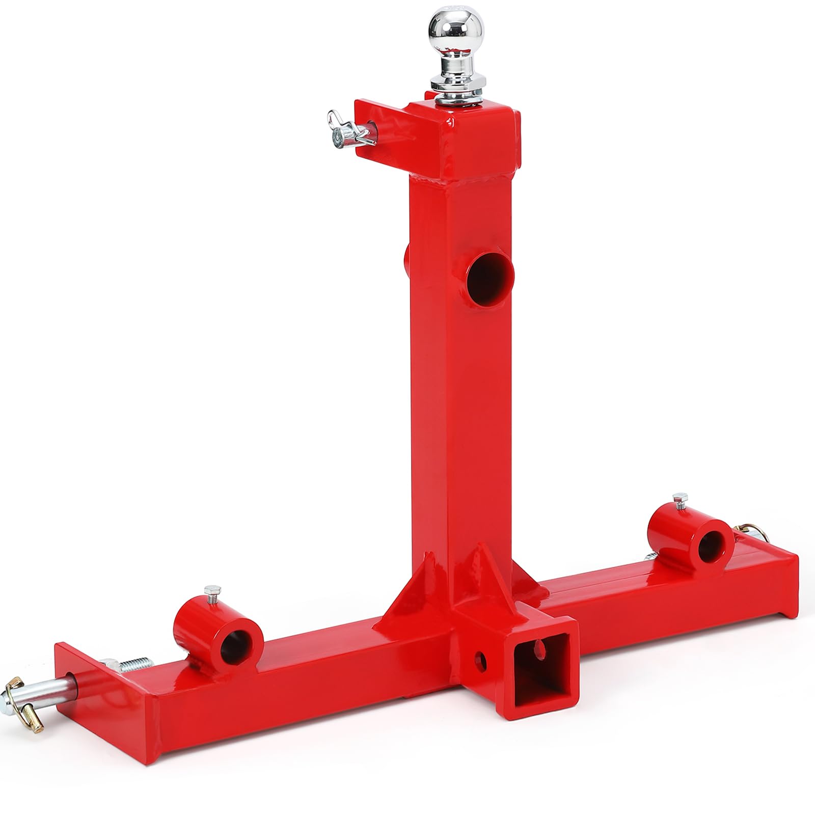 GARVEE 3000lbs 3-Point Gooseneck Trailer Hitch - 2 Inch Receiver for Category 1 Tractors - Heavy Duty Towing for Farm Equipment, Livestock Trailers & Agricultural Implements