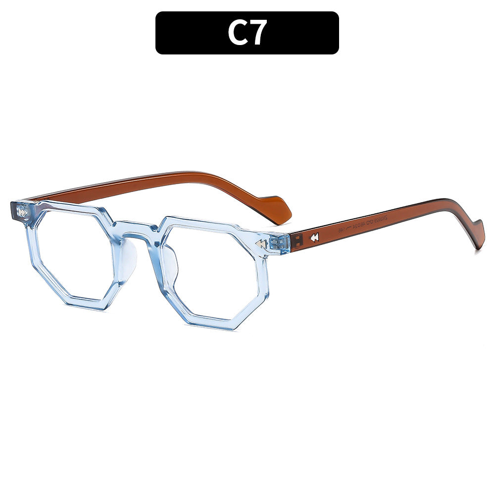Stylish Geometric Acetate Eyeglass Frames XA3929 - Trendy Unisex Optical Glasses for Men & Women - Perfect for Office, Reading, and Fashion Accessories