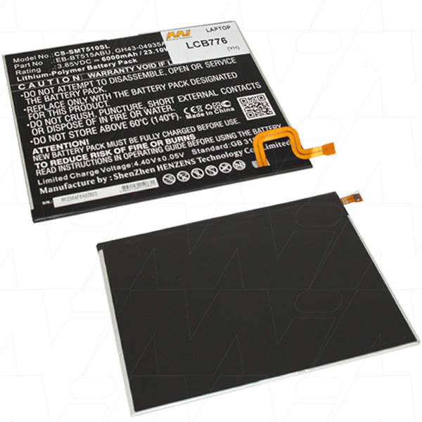 Samsung Galaxy Tab A 10.1 Replacement Battery - Long Lasting OEM Compatible Power Supply for Tablets - Perfect for Work, Travel & Entertainment