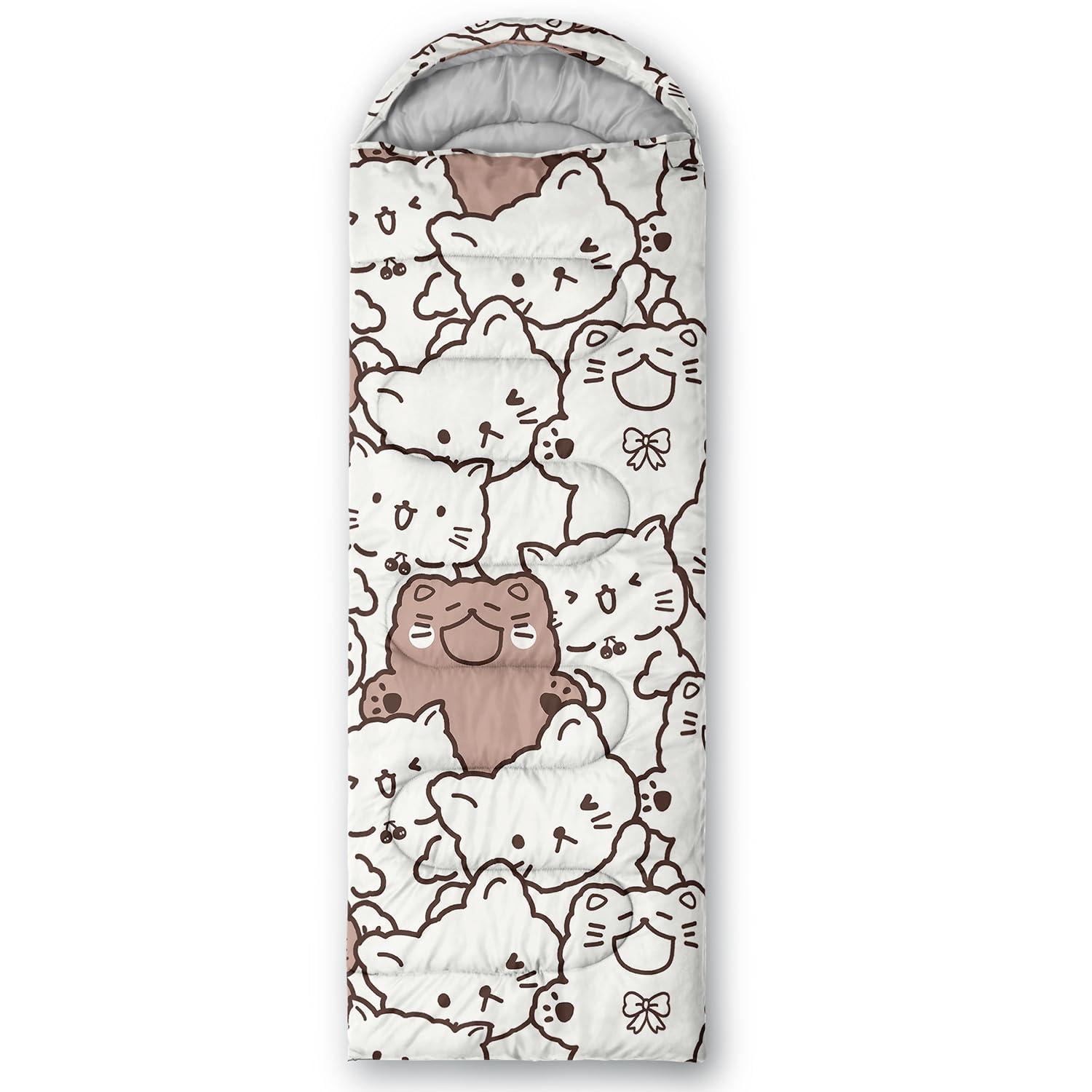 CVHOUSE 3 Season Lightweight Waterproof Sleeping Bag for Adults & Kids - Warm & Cool Weather Camping Gear for Travel, Hiking, and Outdoor Adventures