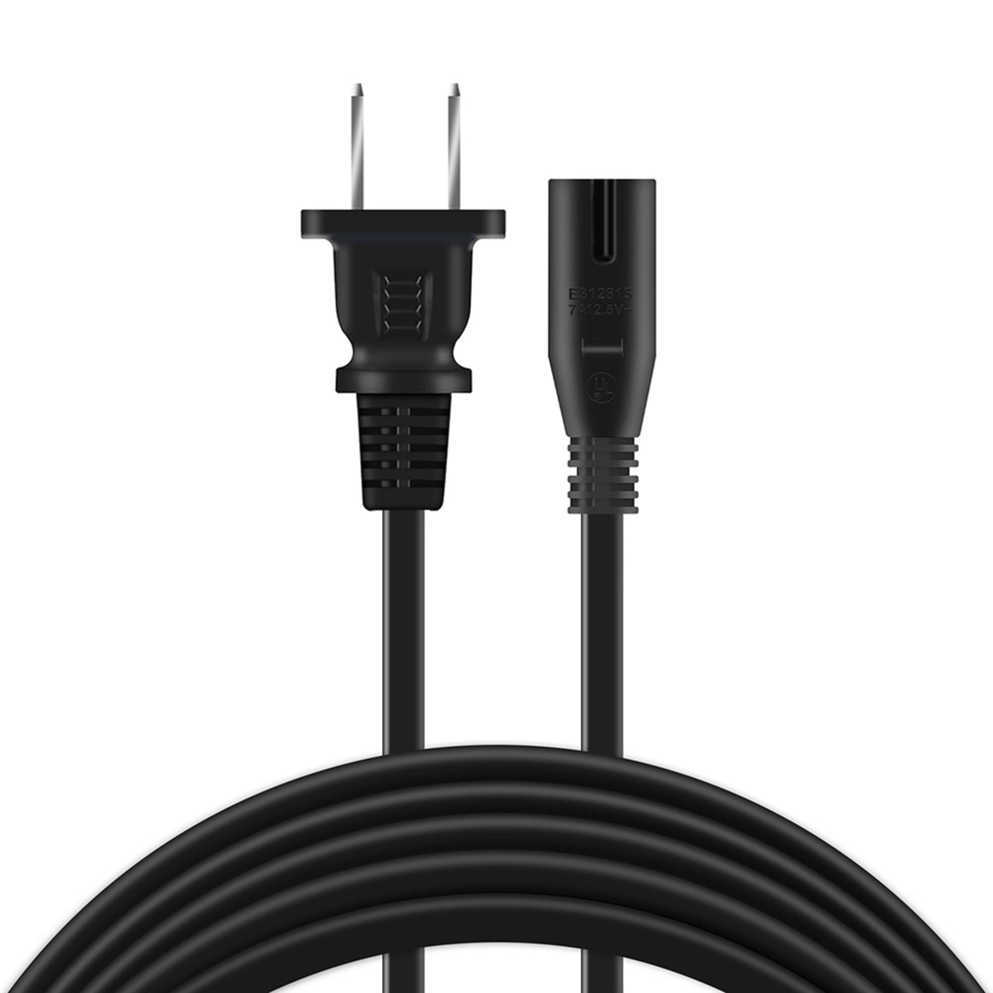 6ft/1.8m AC Power Cord Replacement for HP Deskjet 3520 3520v Photosmart 6525 Printer - Compatible with Wireless All-in-One Photo Printers - Perfect for Home Office Printing & Scanning