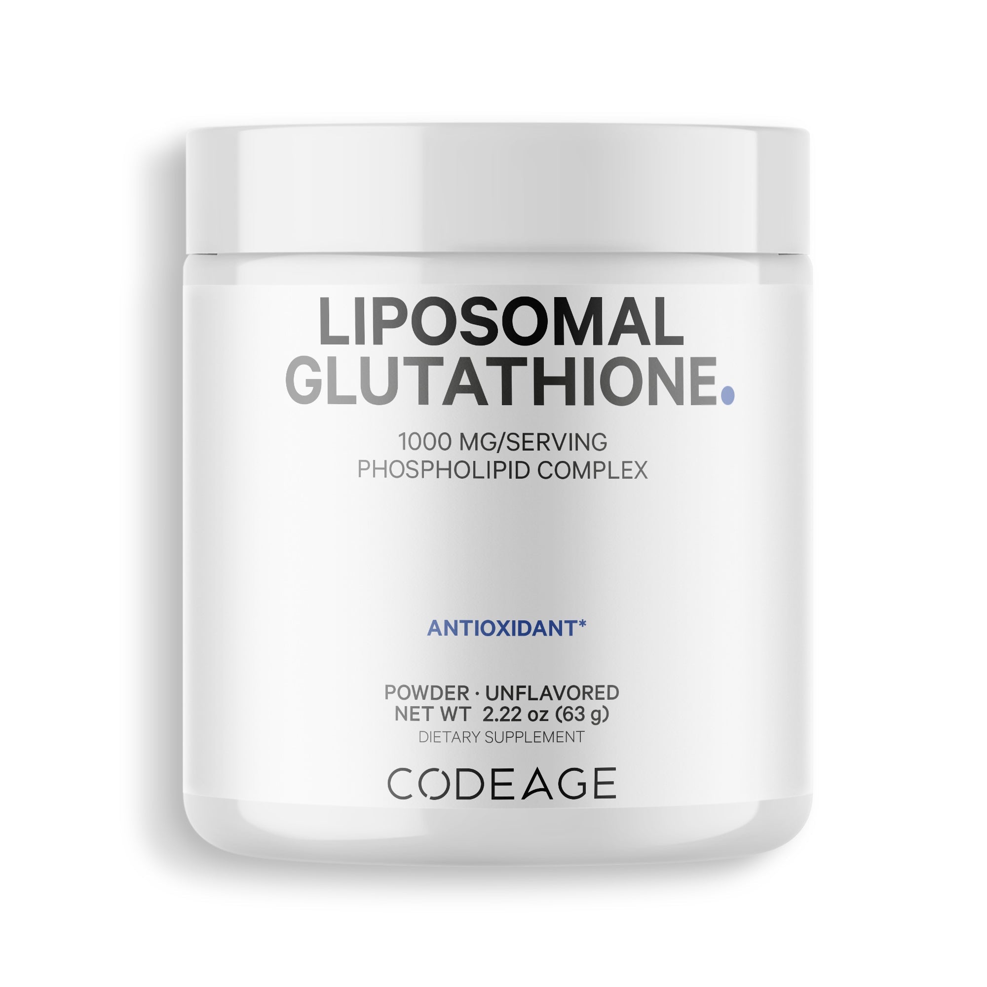 Codeage Liposomal Glutathione Powder 1000mg - Premium Antioxidant Supplement for Immune Support & Detox - Boost Energy & Cellular Health (Great for Daily Wellness & Recovery)