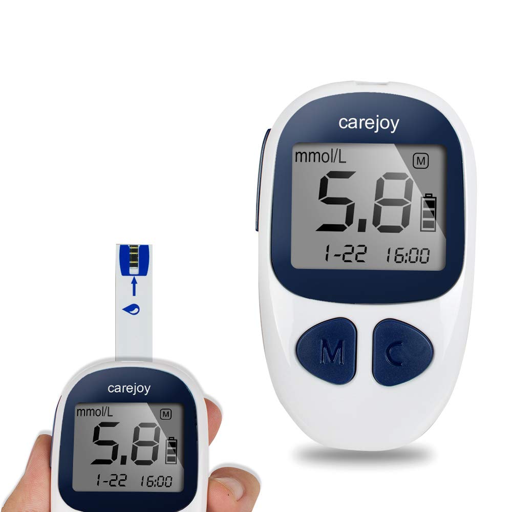 Digital Blood Glucose Monitor Kit - 50 Test Strips & Lancets, 6-Second Results for Diabetes Testing at Home