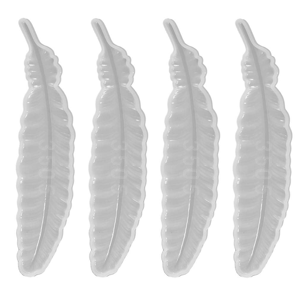 4Pcs Silicone Bookmark Molds for DIY Epoxy Resin Jewelry Making - Craft Decorative Bookmarks, Scrapbooking & Gift Making - Perfect for Book Lovers, Teachers & Handmade Crafters