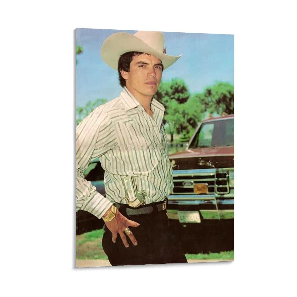WSZGR Chalino Sanchez Canvas Art Poster - Mexican Folk Decor Painting for Living Room & Bedroom - 16x24 Inches (40x60cm) - Perfect for Home Decor, Office Wall Art & Gift Ideas