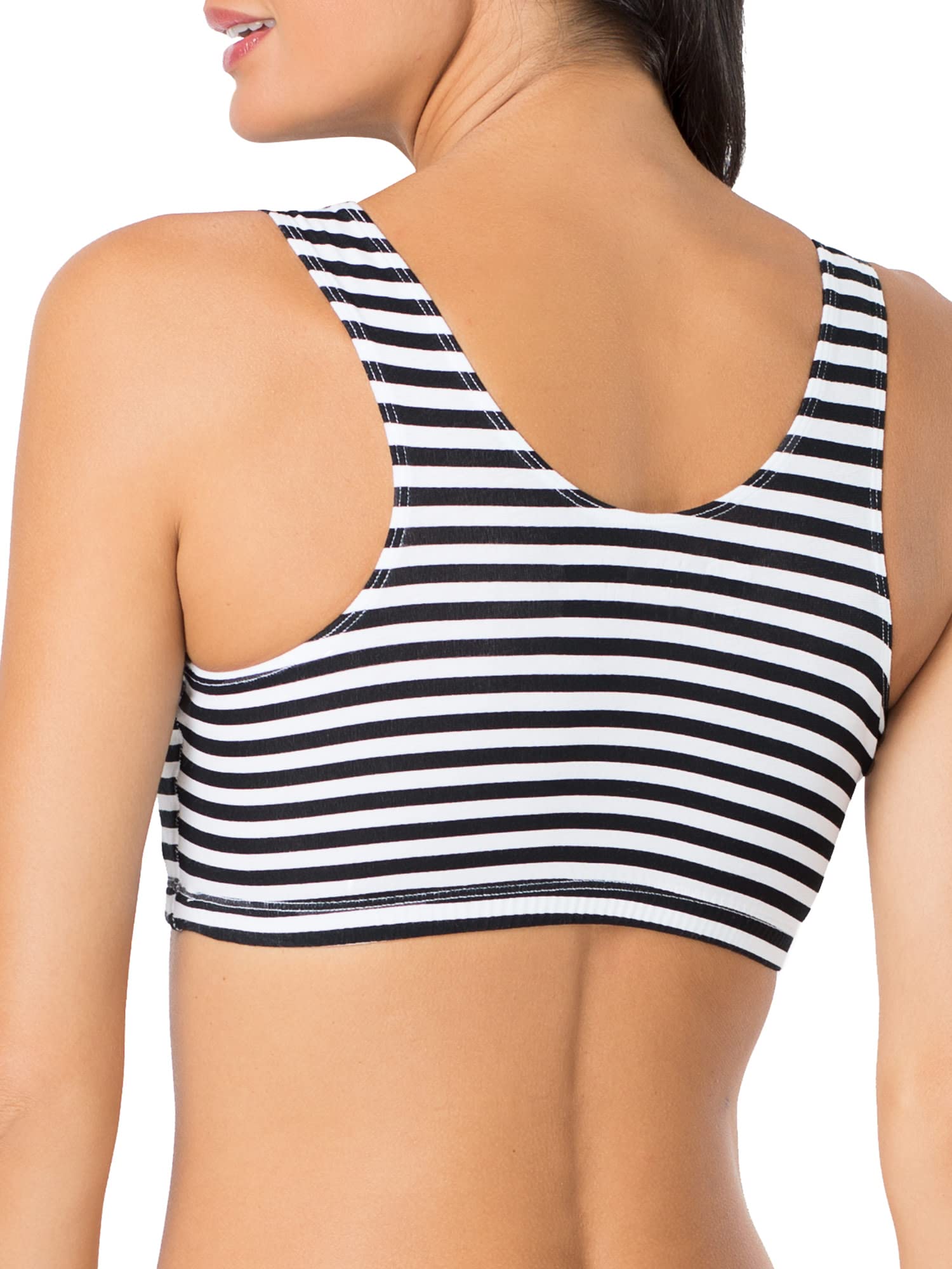 Fruit of the Loom Women's Cotton Tank Bra - Ultra Soft, Breathable & Comfortable for Everyday Wear, Yoga, Gym & Lounge