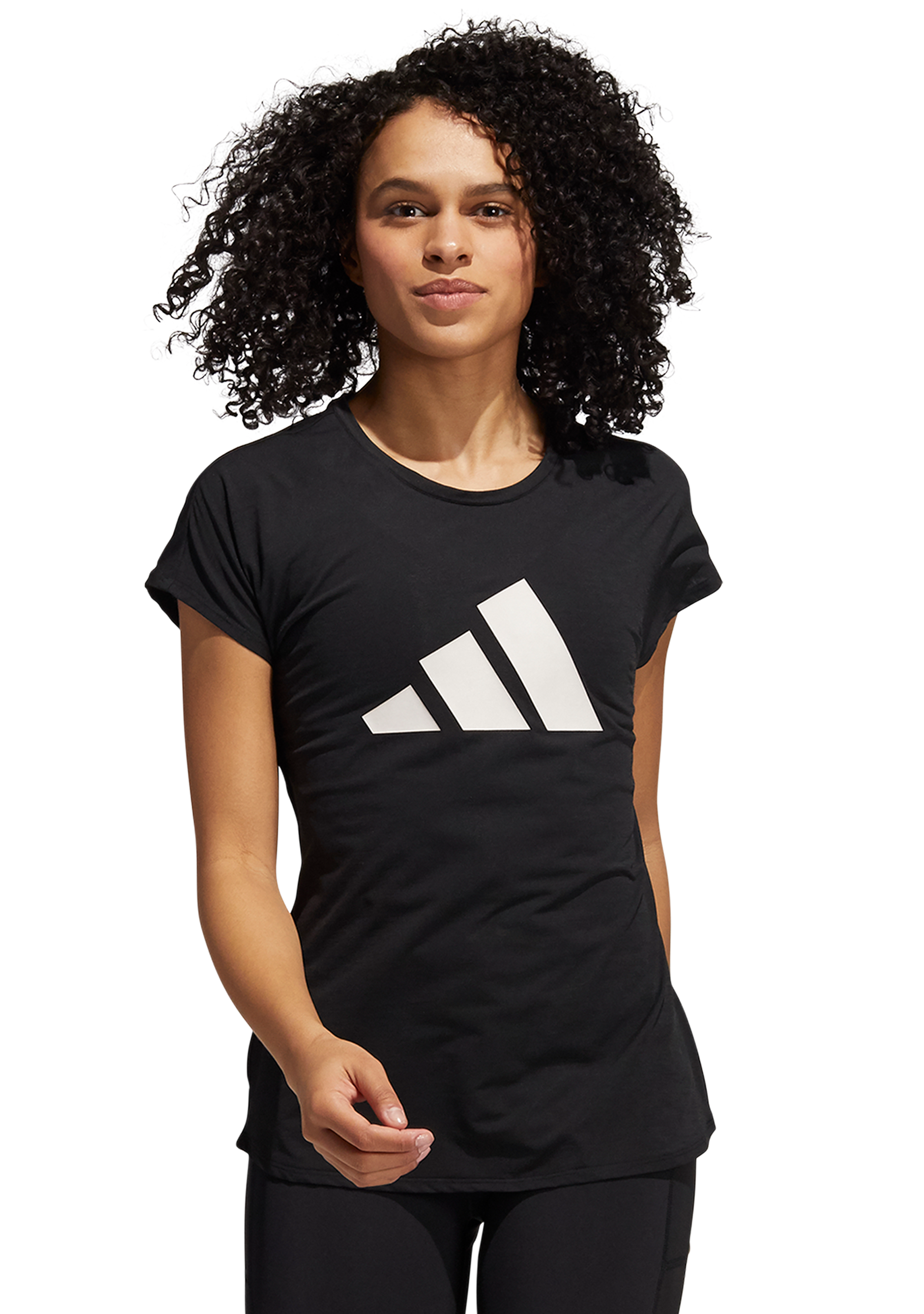 Adidas Women's 3-Stripe Training T-Shirt - Moisture-Wicking Workout Top for Gym, Running & Yoga | Athletic Performance Tee