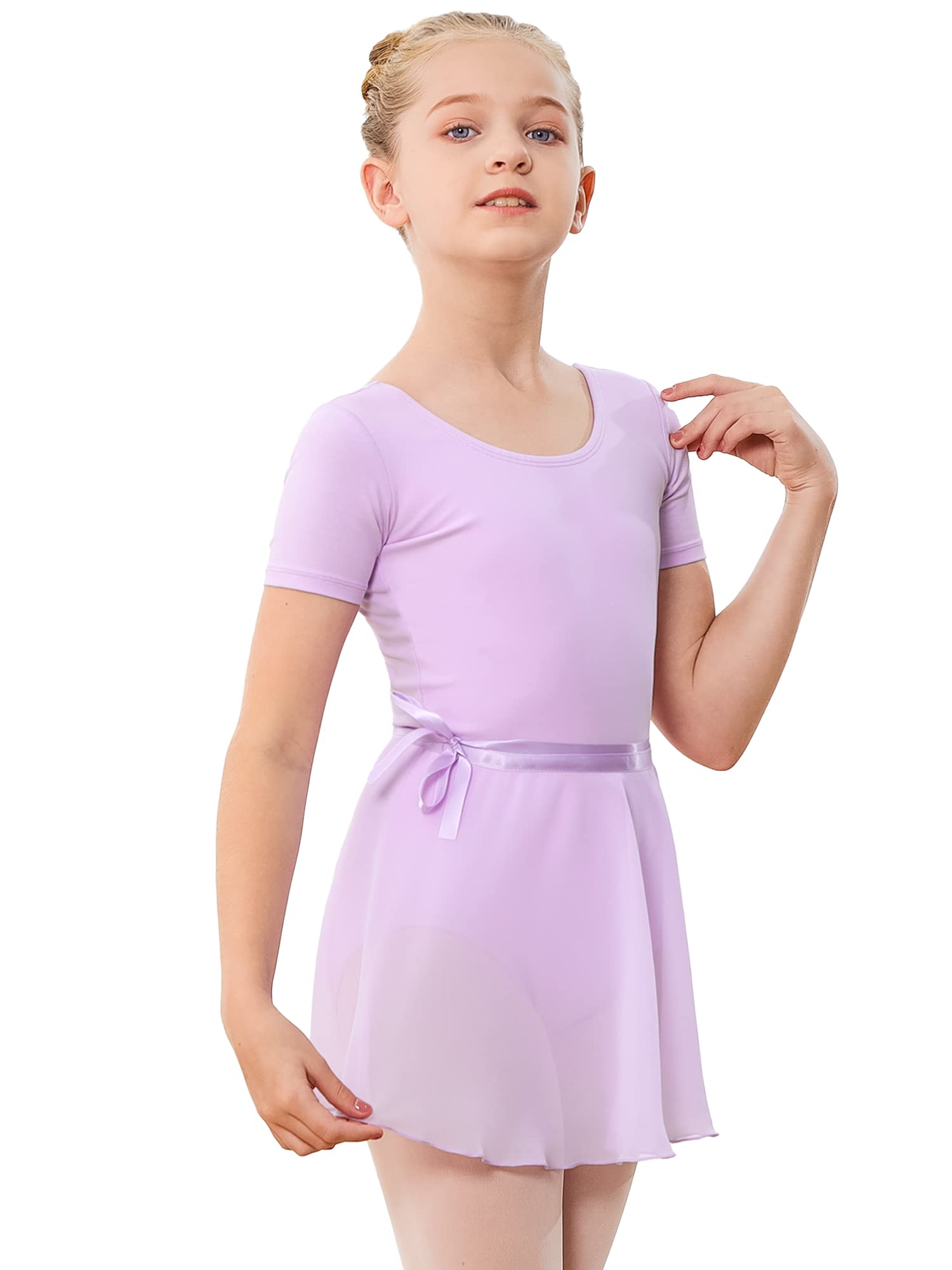 Stelle Ballet Leotards for Girls - Toddler Dance Dress Outfit Set with Skirt & Tights (Sizes 2T-12) | Perfect for Ballet Class, Recitals & Dance Performances