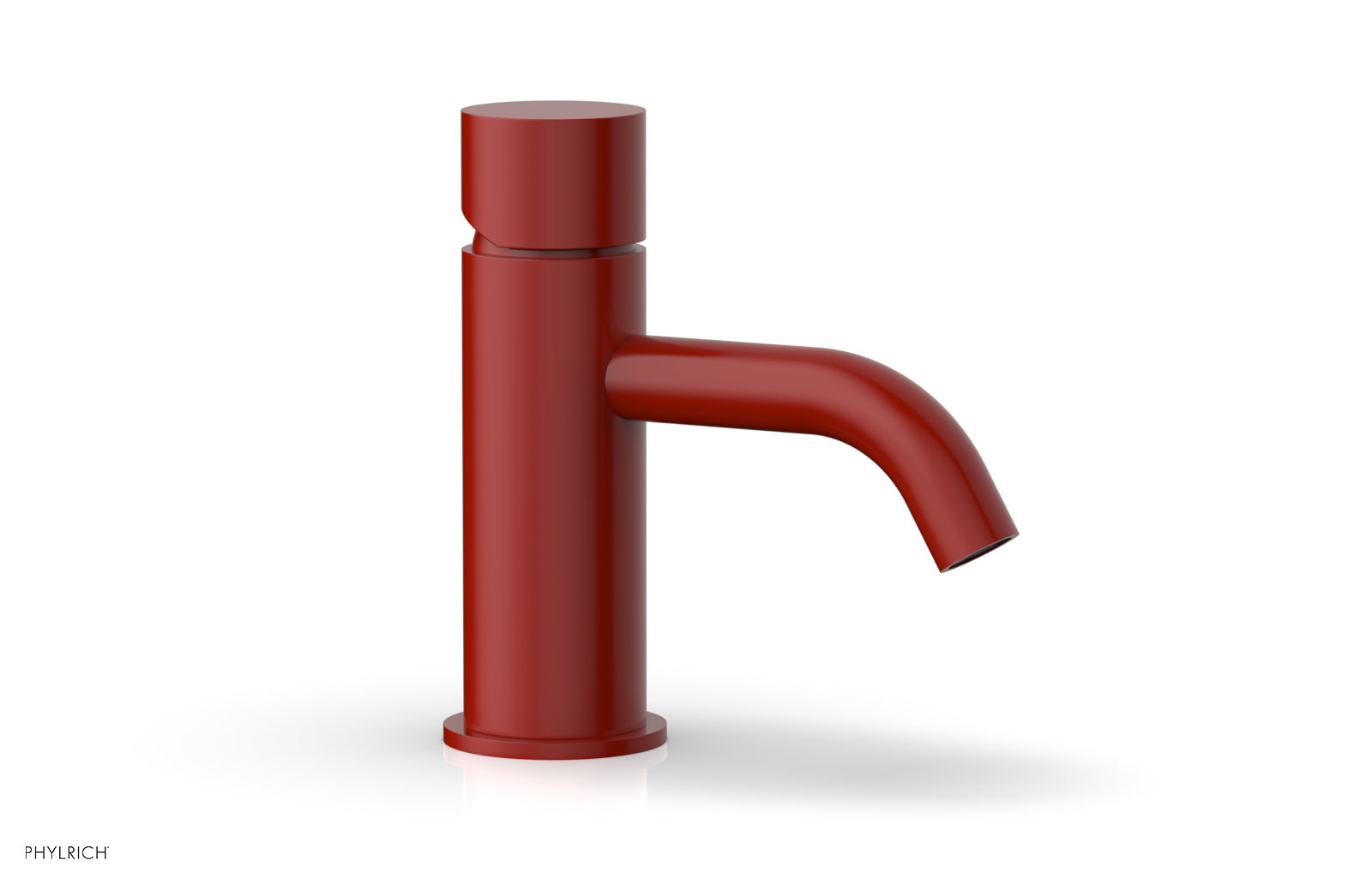 BASIC II Single Hole Bathroom Faucet with Smooth Handle - Modern Waterfall Spout Design for Sink Vanity, Perfect for Home, Hotel, and Office Restroom Renovation