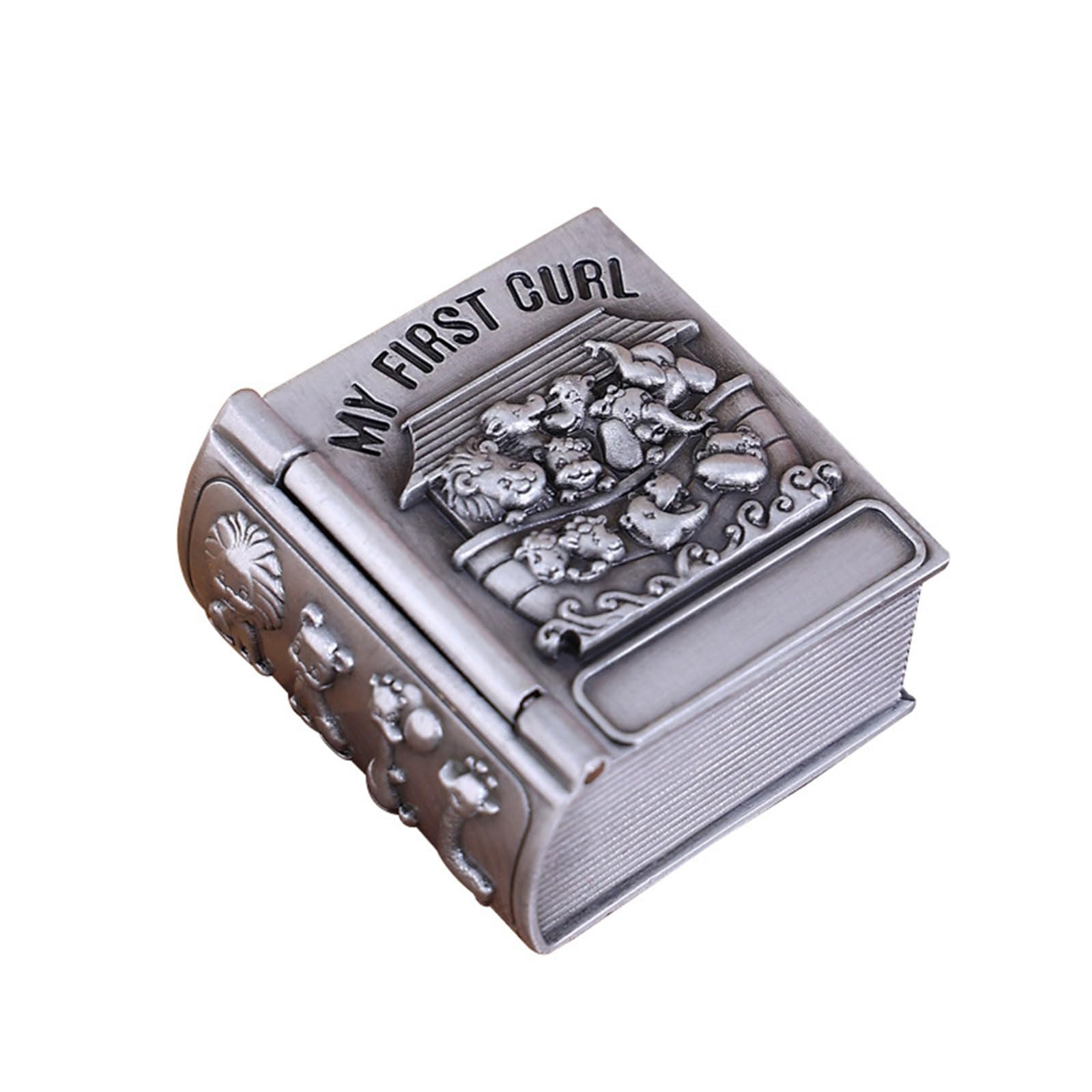 European Baby Teeth Keepsake Box - Zinc Alloy First Tooth Storage for Kids, Perfect for Milestone Memories
