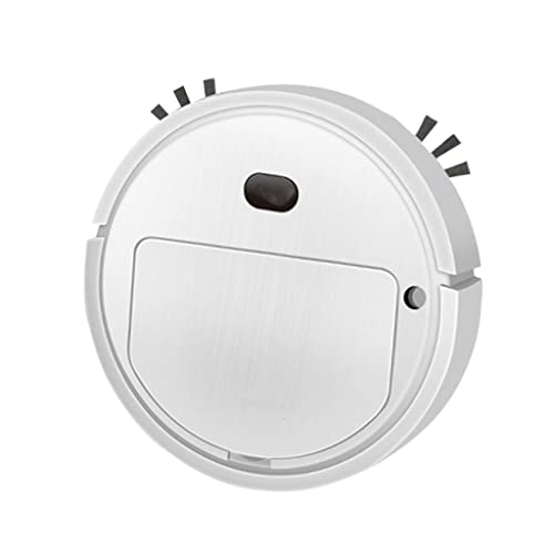 MagiDeal Slim Robot Vacuum Cleaner with Strong Suction - Rechargeable Automatic Sweeping, Mopping & Spray Mist Cleaning for Hardwood Floors & Carpets - Ideal for Home, Pet Hair & Allergy Relief (White)