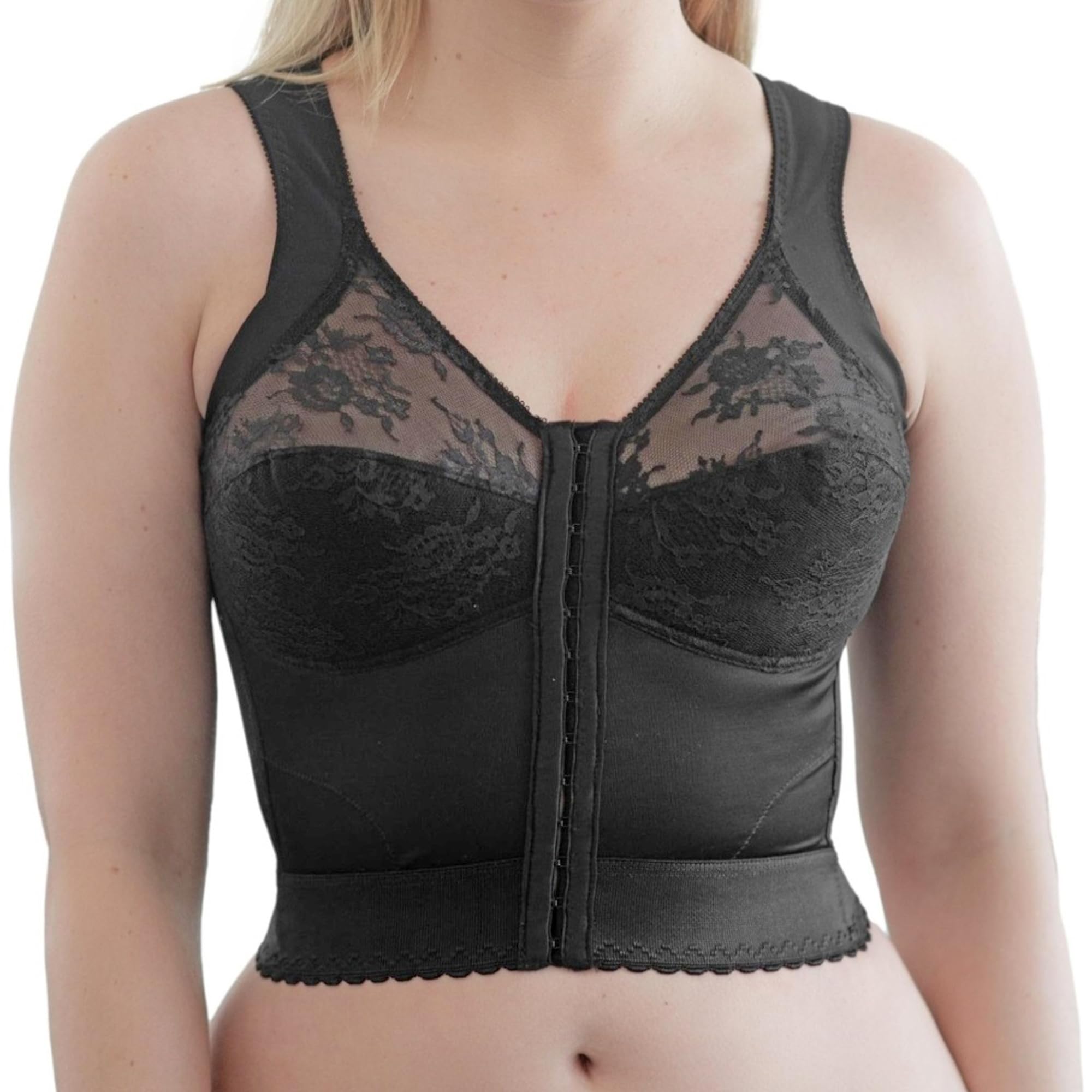 Women's 9603 Back Support Longline Bra - Posture Corrector & Comfortable Underwire for Plus Size - Perfect for Yoga, Workouts & Everyday Wear