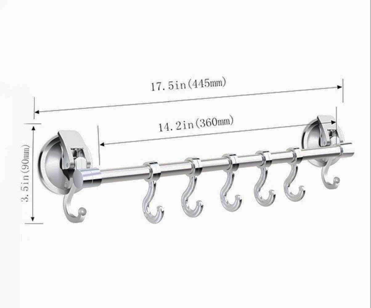 Strong Suction Cup Hooks for Bathroom & Kitchen - Heavy Duty Wall Mounted Organizer for Towels, Robes, Loofahs, Wreaths & Utensils - Sticks to Glass Doors, Windows & Tile Walls - Perfect for Shower, Home & Office Organization
