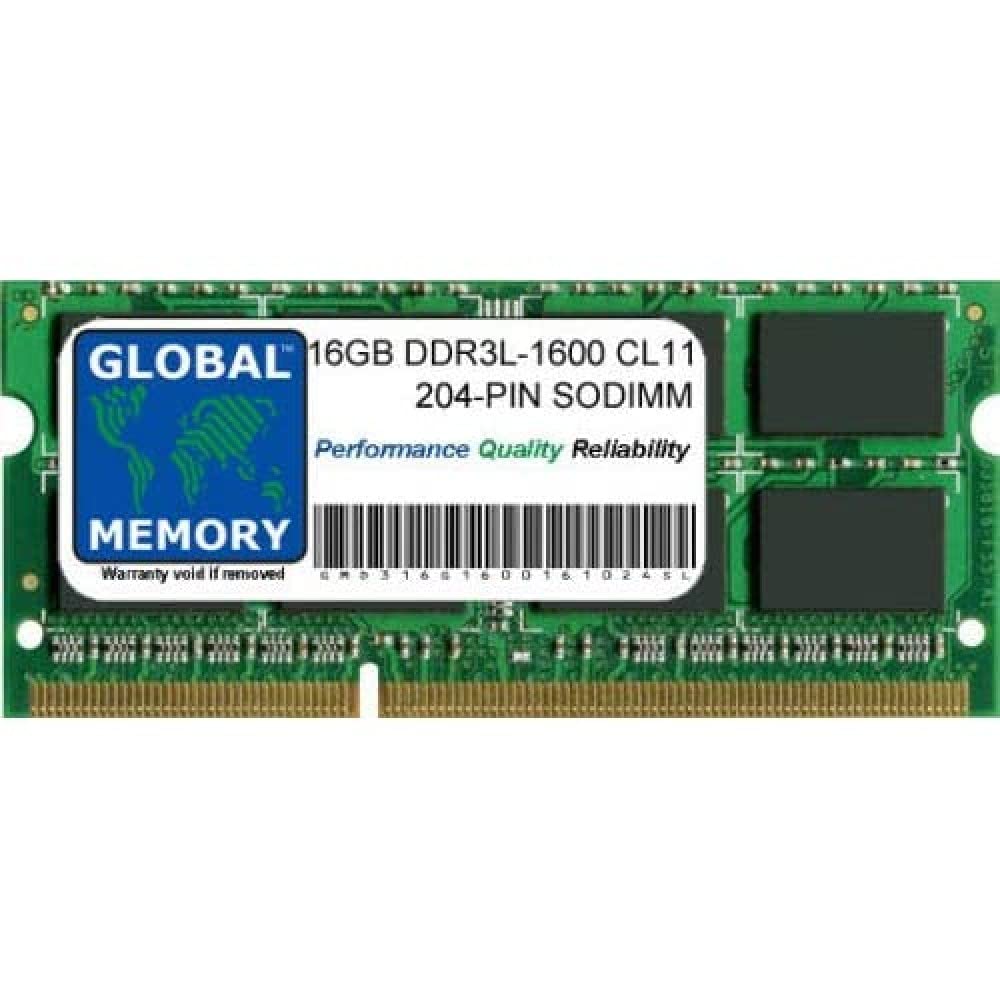 16GB DDR3L 1600MHz PC3L-12800 204-Pin SODIMM Laptop Memory RAM - Upgrade for HP, Dell, Lenovo Notebooks - Perfect for Gaming, Multitasking & Business Use