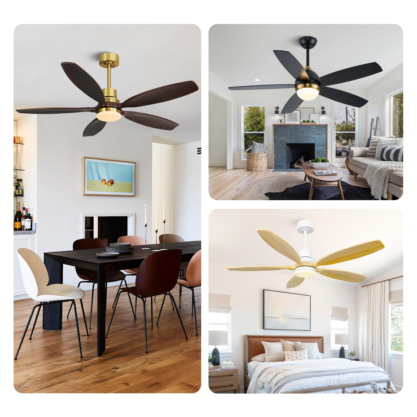 36 Inch Ceiling Fan Extension Downrod with Wires - Matte Black Polished Finish - Replacement Part for Ceiling Fans - Perfect for High Ceilings in Living Rooms, Bedrooms & Patios