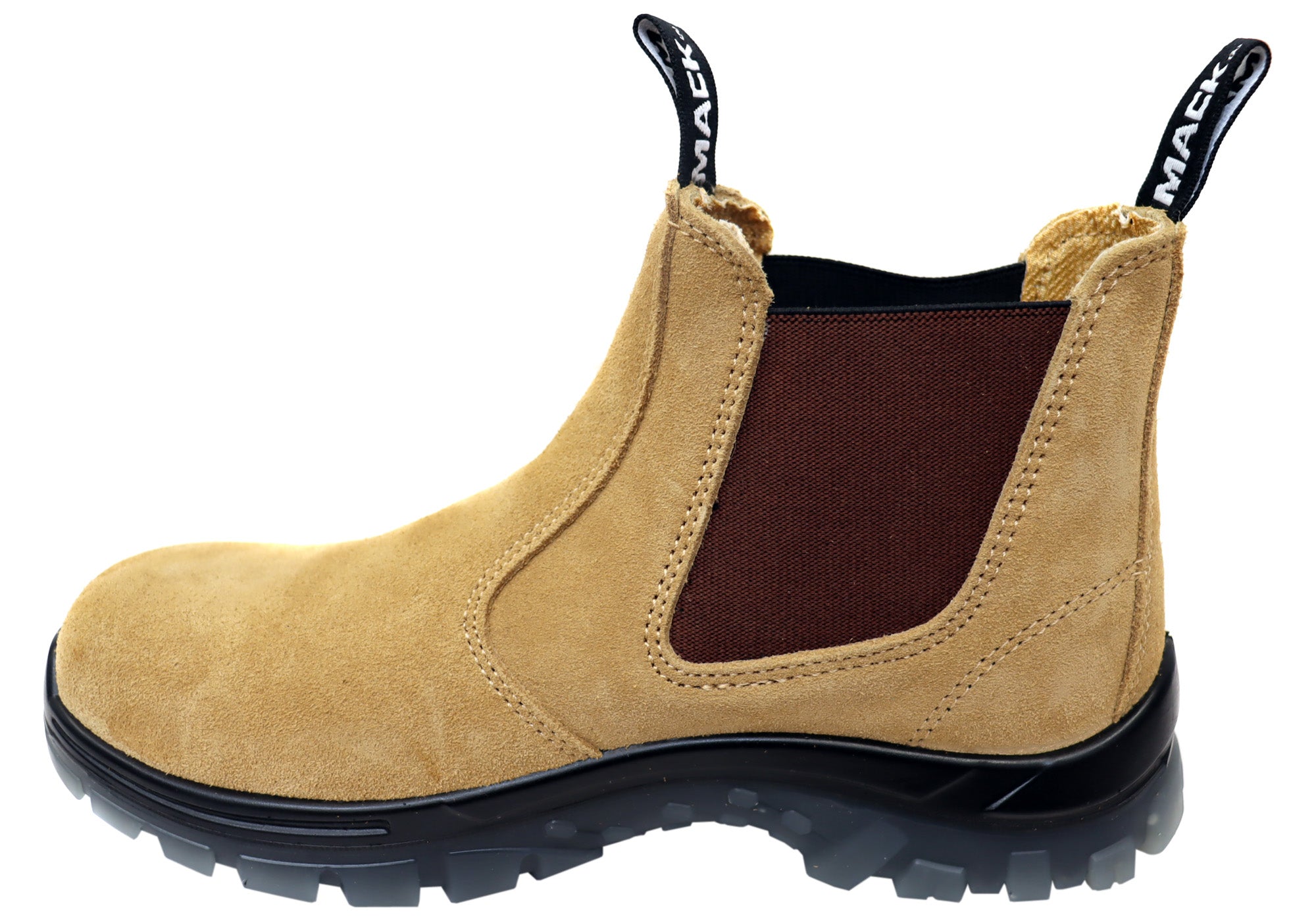 Mack Men's Comfortable Slip-On Safety Boots with Steel Toe - Non-Slip Work Shoes for Construction, Warehouse & Outdoor Jobs