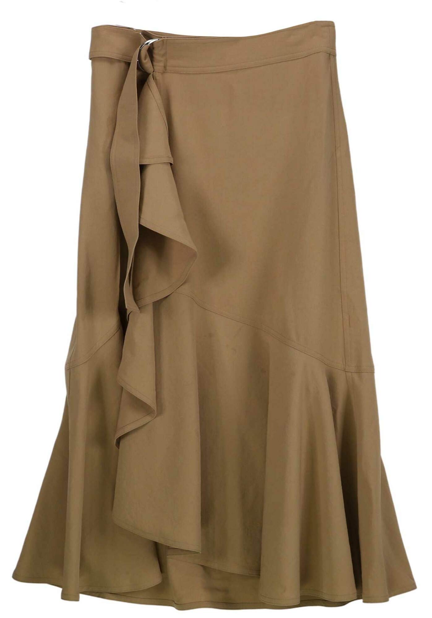 A.L.C Women's Belted Layered Skirt - Stylish Midi Skirt with Adjustable Waist for Office, Party & Casual Wear
