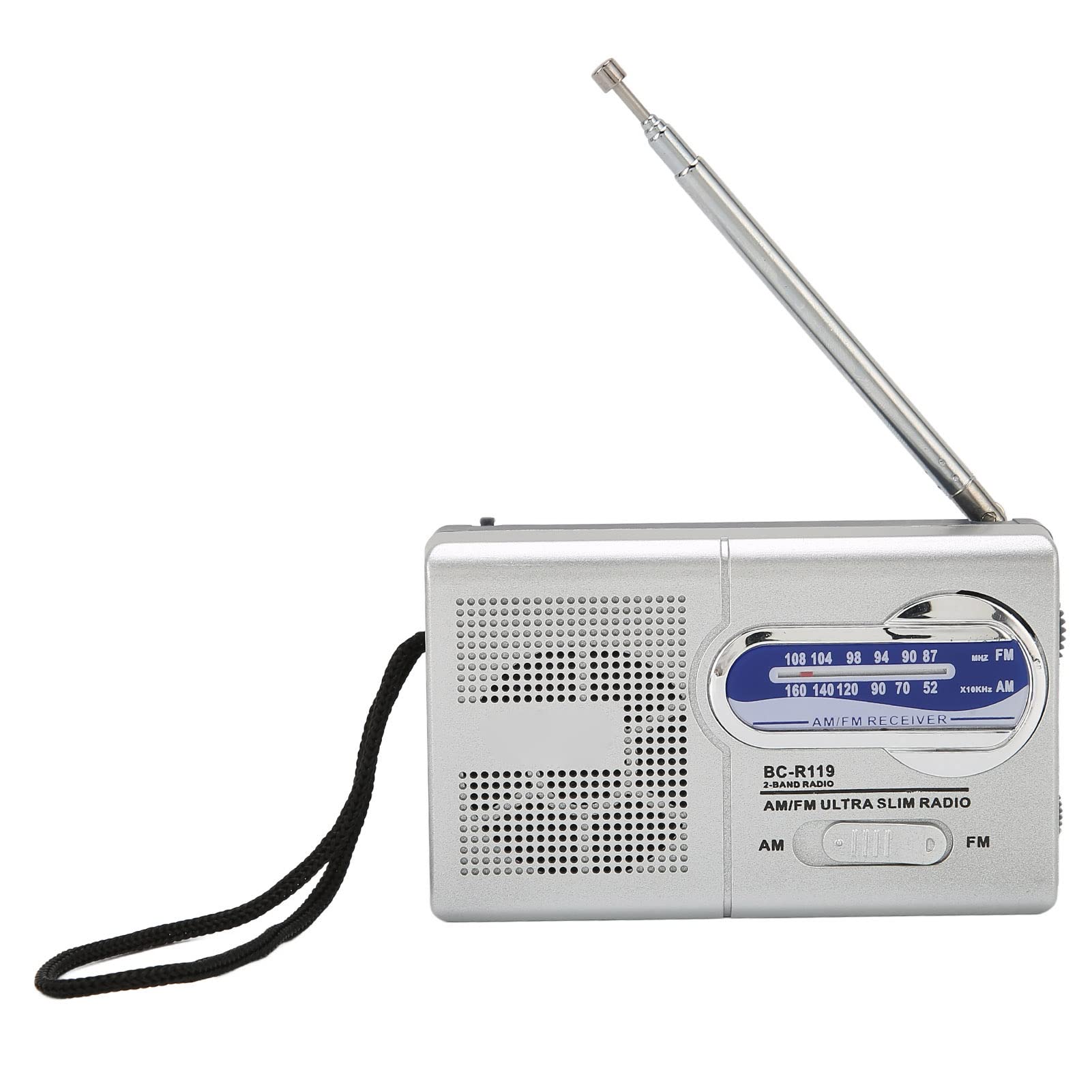 Portable AM FM Radio with Built-in Speaker - Battery Operated Pocket Transistor Radio for Emergency, Real-Time News, Home, Outdoor & Travel - Perfect for Camping, Power Outages & Daily Use