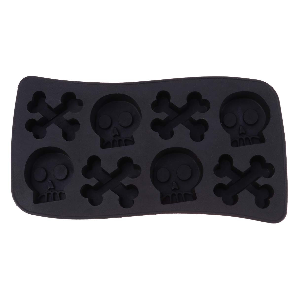 Cabilock 2-Pack Skull Ice Cube Trays - TPR Flexible Freeze Molds for Halloween Cocktails, Whiskey, and Party Drinks - Perfect for Spooky Bar Decorations and Themed Beverages