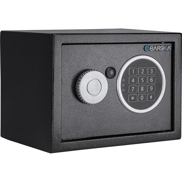 Barska AX13942 Digital Keypad Security Safe - Fireproof & Waterproof Home & Office Safe for Cash, Jewelry, Documents - Perfect for Bedroom, Closet, or Business Use