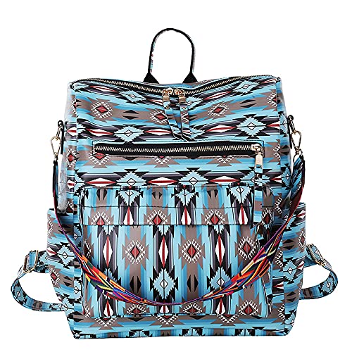 Stylish Large Capacity Soft Backpack for Women & Men - Ethnic Embroidered Retro Design with Adjustable Shoulder Strap - Perfect for Travel, Hiking, School & Daily Use