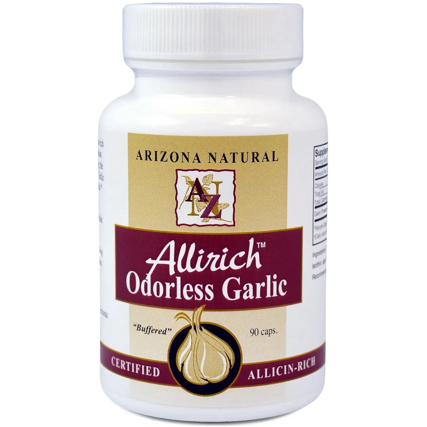 Allirich™ Odorless Garlic Supplement - 100% Natural Arizona Grown - Supports Heart Health & Immune System - Perfect for Cooking, Wellness Routines & Daily Nutrition