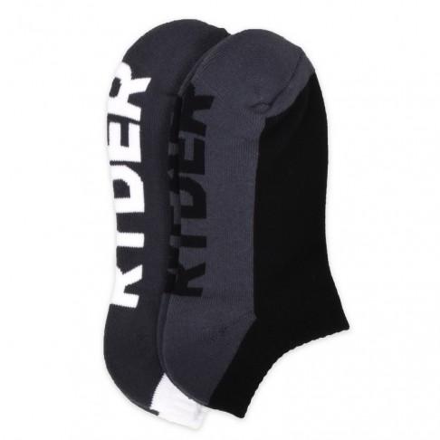 Men's Cotton Ankle Socks 2-Pack - Black/Grey & White/Grey - Breathable Comfort for Everyday Wear, Workout & Casual Outfits