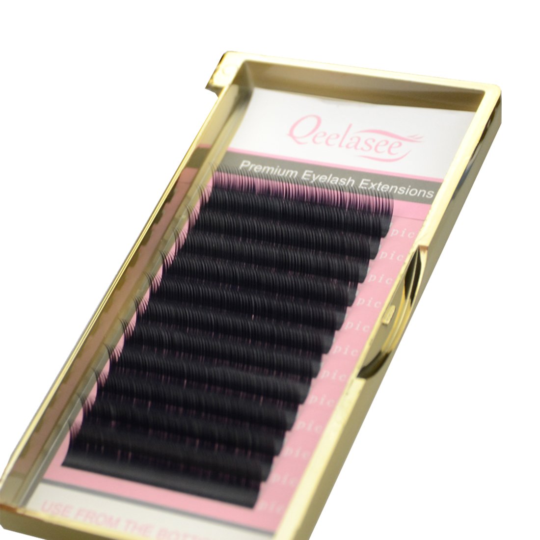 5 Trays Alluring Camellia Mix Length 3D Lashes - 0.07mm Thickness Individual Mink Eyelash Extensions by Qeelasee | Perfect for Daily Wear, Special Occasions & Professional Makeup Artists