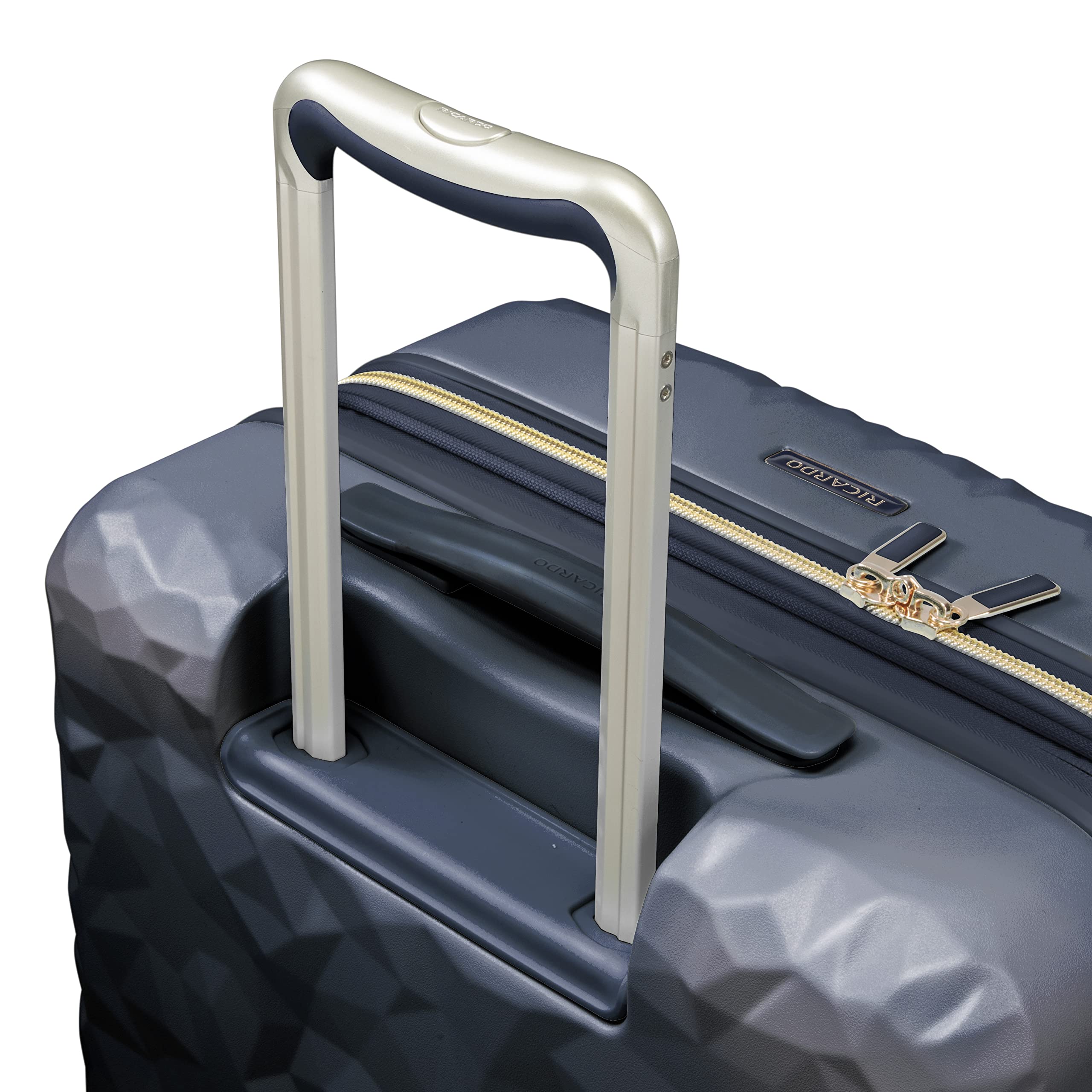 Ricardo Beverly Hills Indio 28-Inch Hardside Luggage - Durable Spinner Suitcase with Compression Strains & Secondary Compartment - Dark Navy - Perfect for International Travel & Check-In Luggage