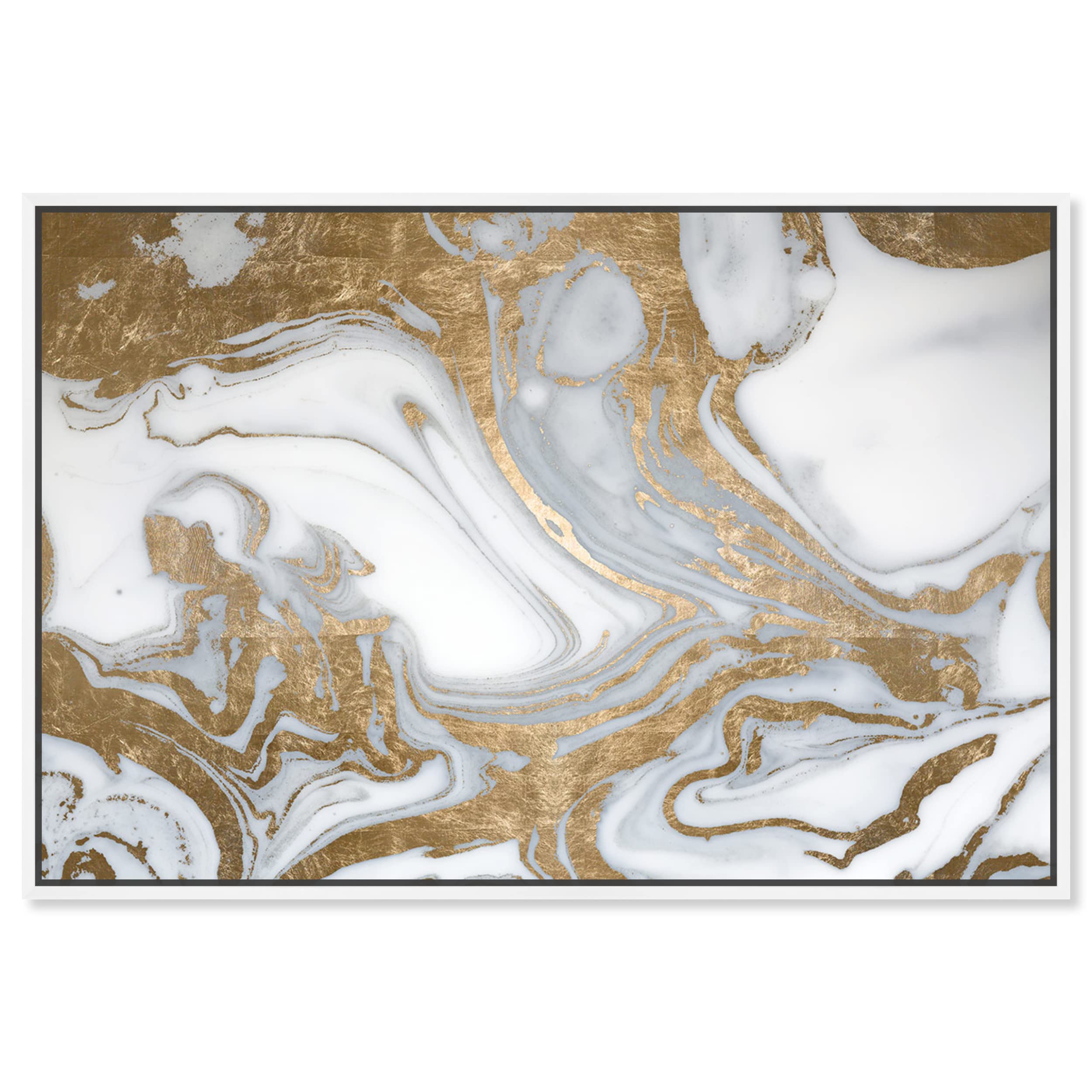 Abstract Wall Art Canvas Print 'Black Tie Nights' by Oliver Gal - 45x30 Inches White Framed Crystal Home Decor for Living Room, Bedroom & Office