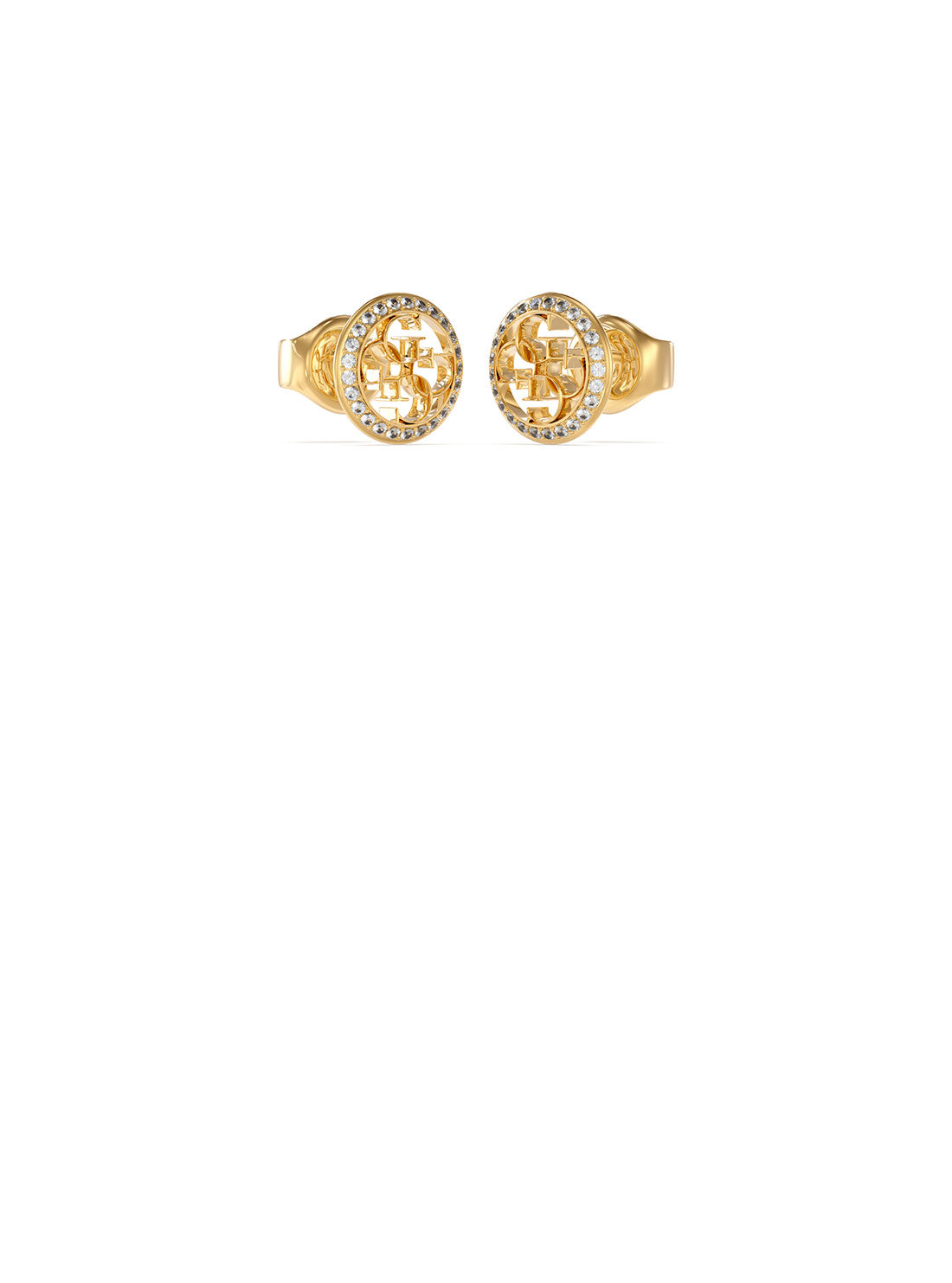 Luxury Gold Quattro G Logo Earrings for Women - Fashion Statement Jewelry Gift for Her - Perfect for Parties, Weddings & Everyday Wear