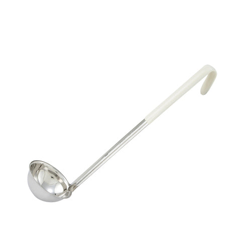 Color Coded Ladle - 3 oz Ivory Kitchen Utensil for Cooking, Baking & Serving - Perfect for Soups, Sauces & Desserts