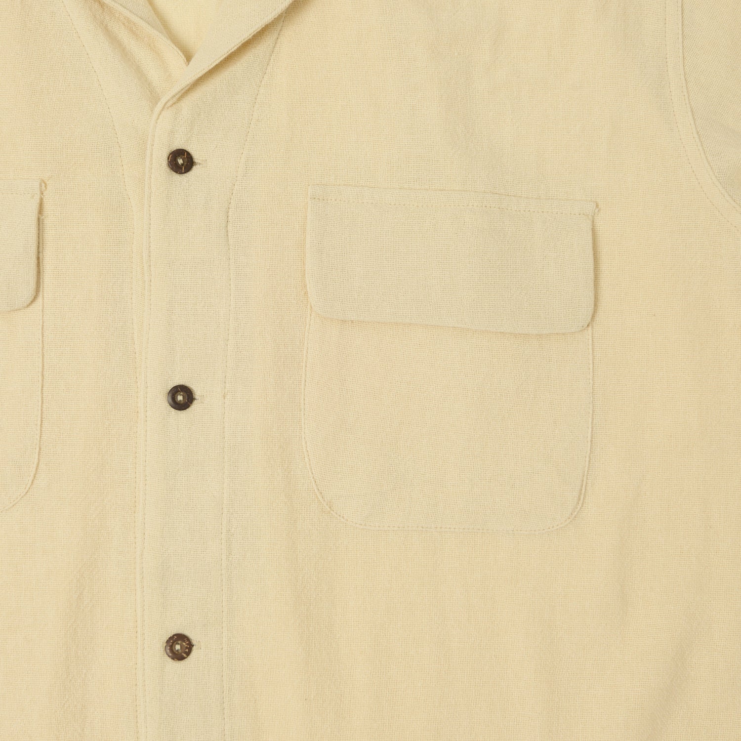 Monitaly Milano Vintage 1950s Short Sleeve Shirt - Tropical Print Natural Cotton - Perfect for Summer Outfits & Retro Fashion Style