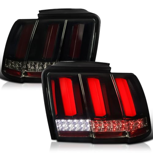 Glossy Black Housing Smoke Lens Red Light Bar