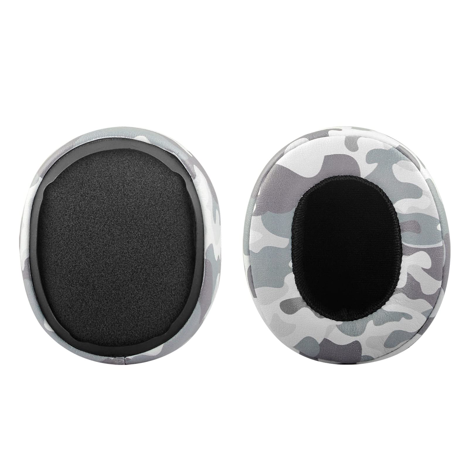 Geekria QuickFit Replacement Ear Pads for Skullcandy Crusher Wireless/EVO/ANC & Hesh 3/Venue Headphones - Premium Memory Foam Ear Cushions, Noise Isolation Earpads (Camo) - Perfect for Gaming, Music & Travel Comfort