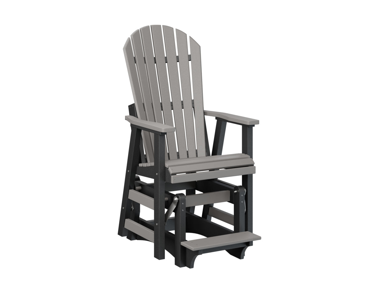 Berlin Gardens Comfo Back Single Counter Glider - Outdoor Patio Bistro Chair with Smooth Gliding Motion, Perfect for Garden, Deck, and Restaurant Use