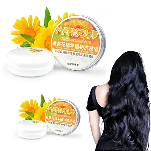 Kahbin 100% Natural Shampoo Bar for Dry Damaged Hair Repair - Organic Solid Shampoo Soap with Ginger, Seaweed, Lemon, Rose, Cinnamon & Jasmine - Sulfate-Free Vegan Hair Conditioner for Color-Treated Hair - Perfect for Travel, Camping & Eco-Friendly Bath Routine