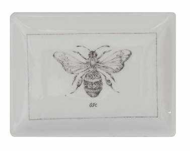 Premium Ceramic Dish with Insect Design - Set of 4 Unique Styles for Home Decor, Kitchen & Dining | Perfect for Serving Appetizers, Desserts or as Decorative Centerpiece