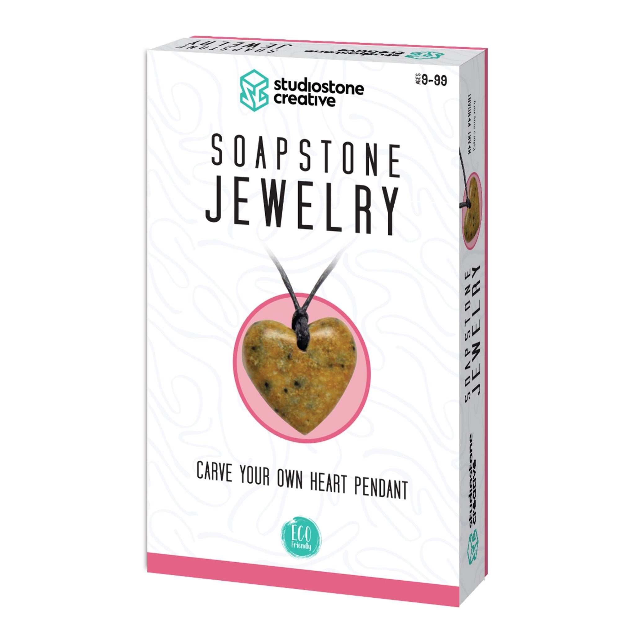 Soapstone Heart Jewelry Making Kit - DIY Craft Set for Necklaces, Bracelets & Earrings - Perfect for Gifts, Home Decor & Creative Projects
