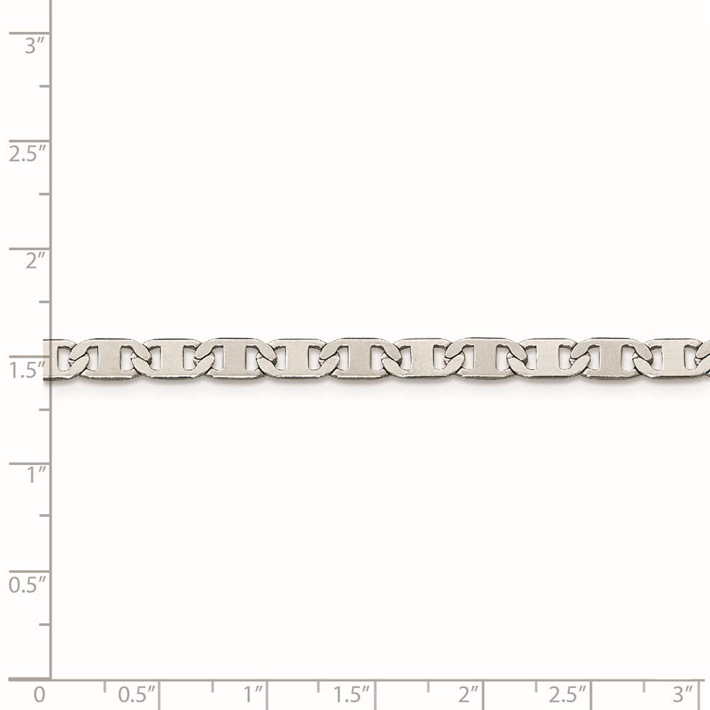 Stainless Steel Anchor Chain Necklace - 18 Inch 5mm Width, Durable & Hypoallergenic Jewelry for Women & Men | Perfect for Everyday Wear, Gifts, and Nautical-Themed Outfits