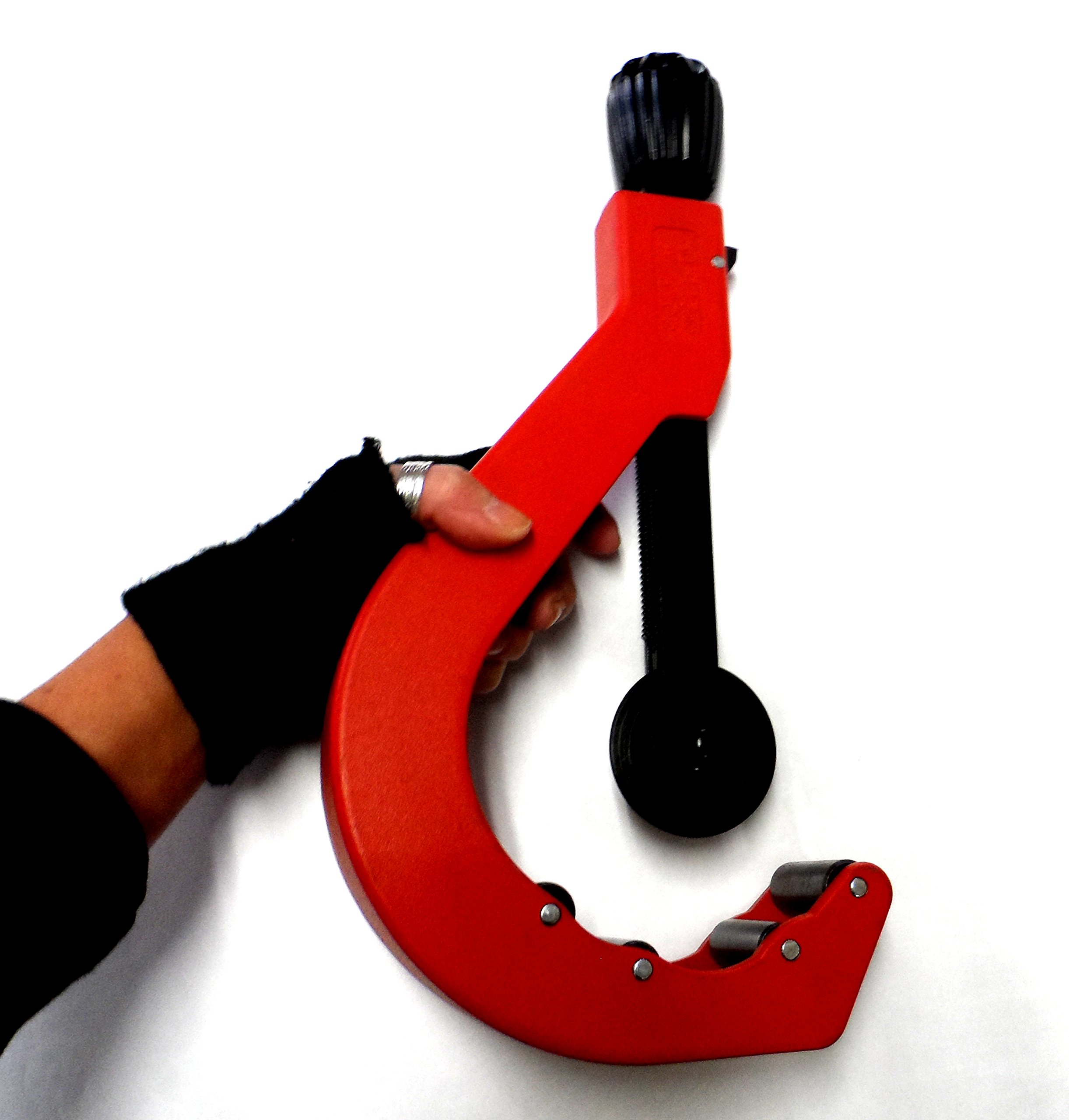 Cal Hawk Tools CZFTC110 Professional PVC Pipe Cutter - Heavy Duty Plastic Tubing Cutting Tool for Plumbing, DIY Projects & Home Repairs | Perfect for PVC, CPVC & PEX Pipes
