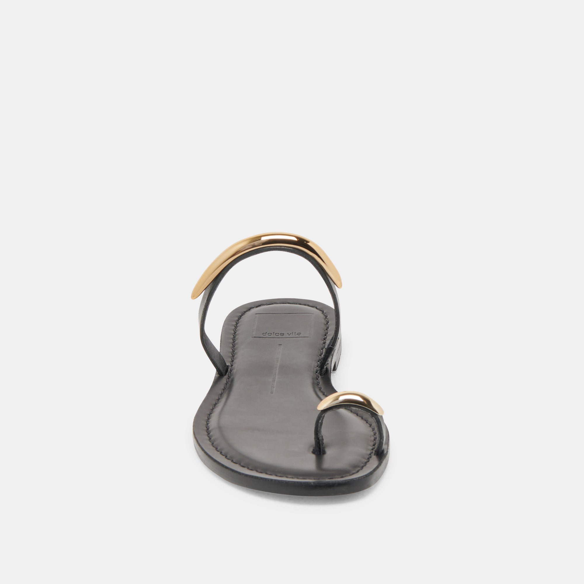 Wink Wide Sandals for Women - Black Leather Comfortable Slip-On Sandals for Walking, Travel & Casual Outfits