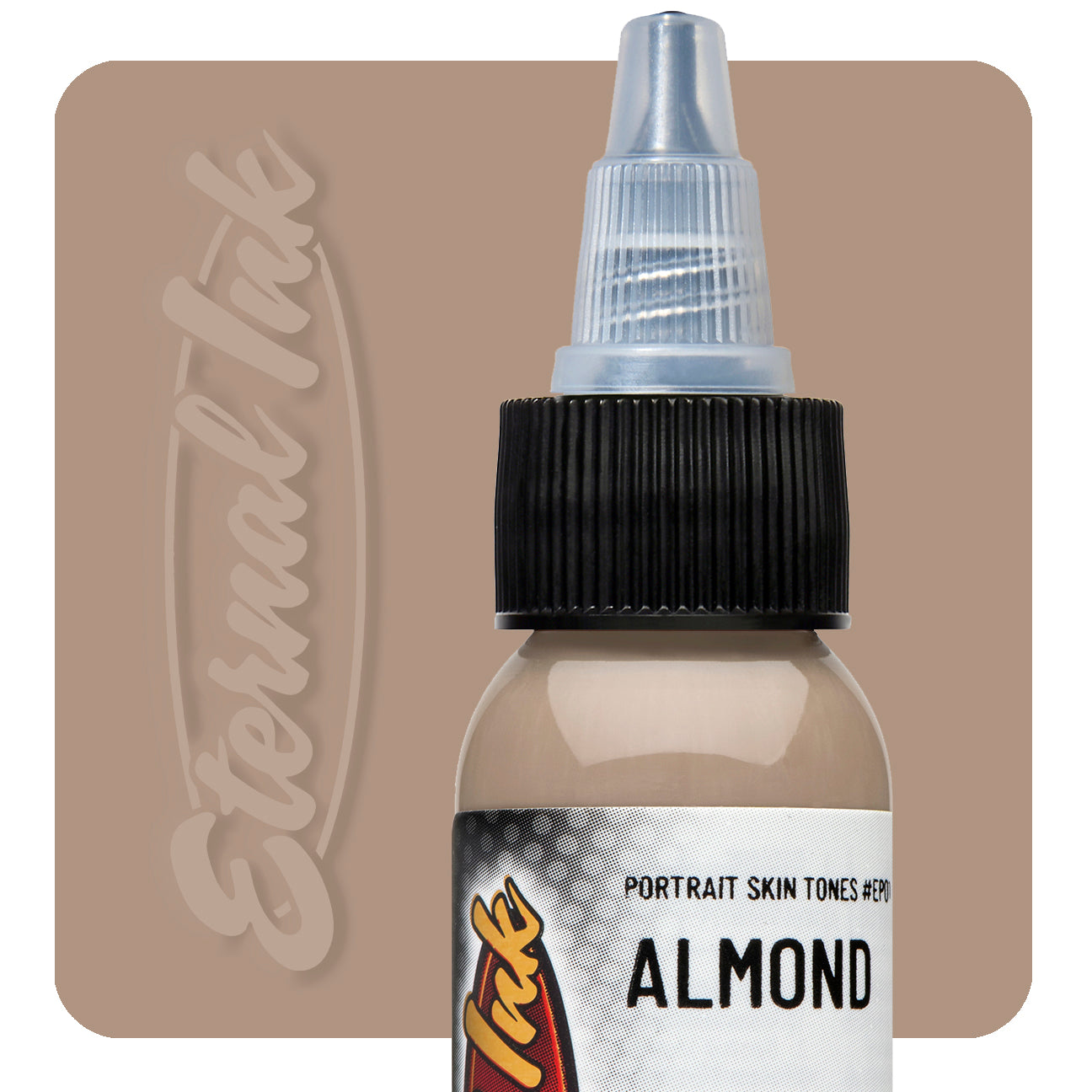 Eternal Portrait Skin Tones Almond Ink - Premium Tattoo Ink for Realistic Skin Tone Tattoos | Perfect for Portrait, Realism & Cover-up Tattoos