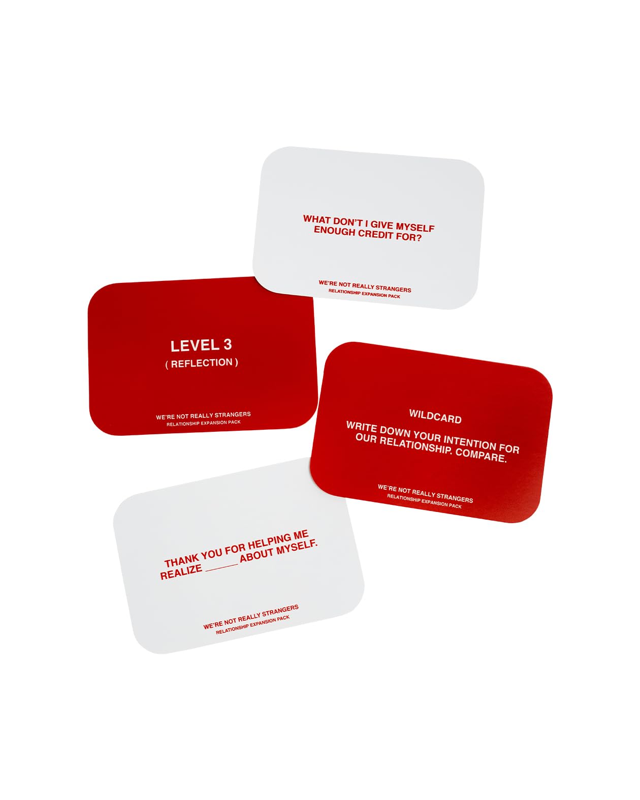 WE'RE NOT REALLY STRANGERS Relationship Expansion Pack Card Game - 54 Conversation Cards with Wild Cards for Couples, Adults & Teens - Fun Date Night & Game Night Activity for 2-6 Players Ages 18+ | Perfect for Deepening Connections and Creating Meaningful Moments