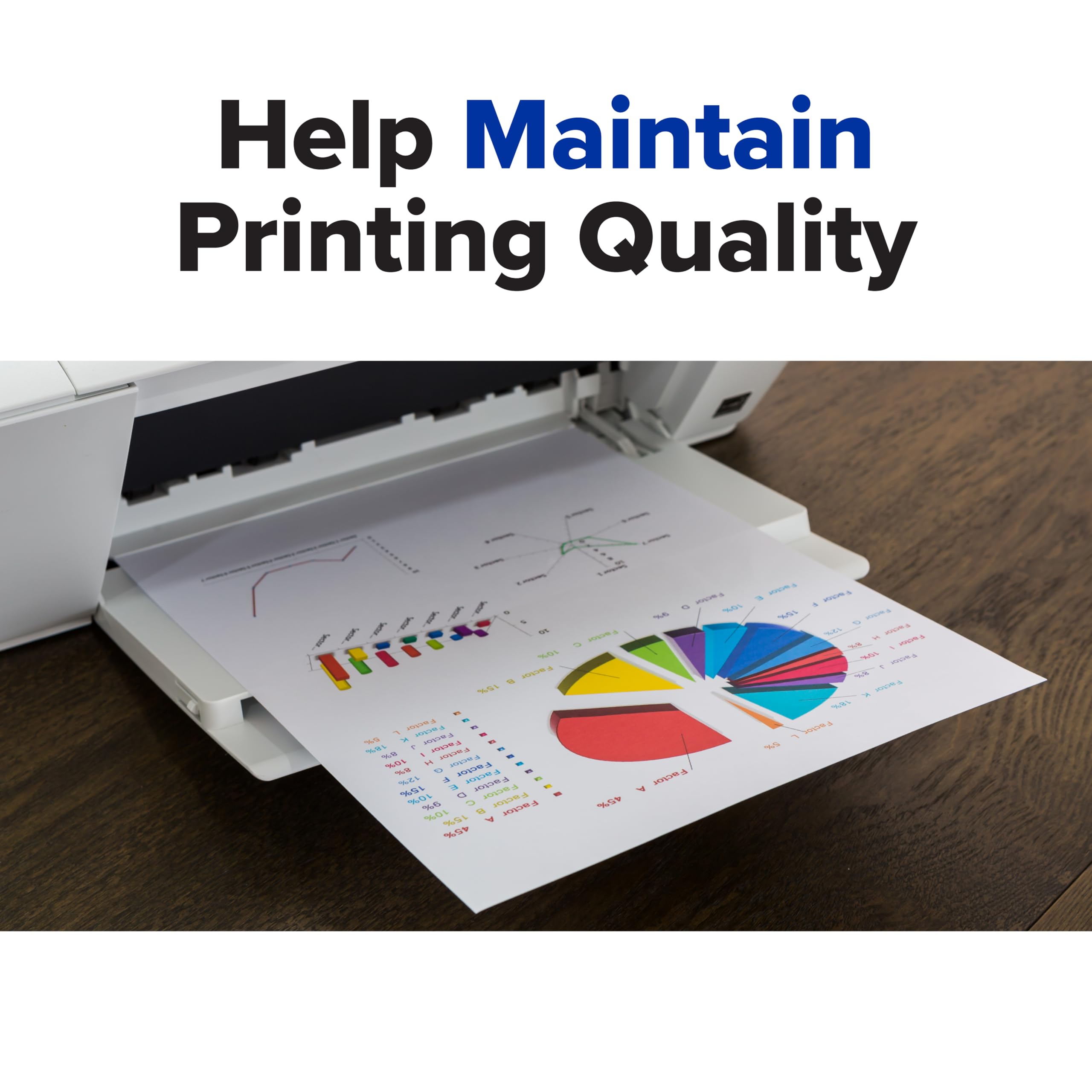 KICTeam - Quick-Drying Presaturated Cleaning Sheets for Inkjet Printers & Copiers (5 Pack, 8.5