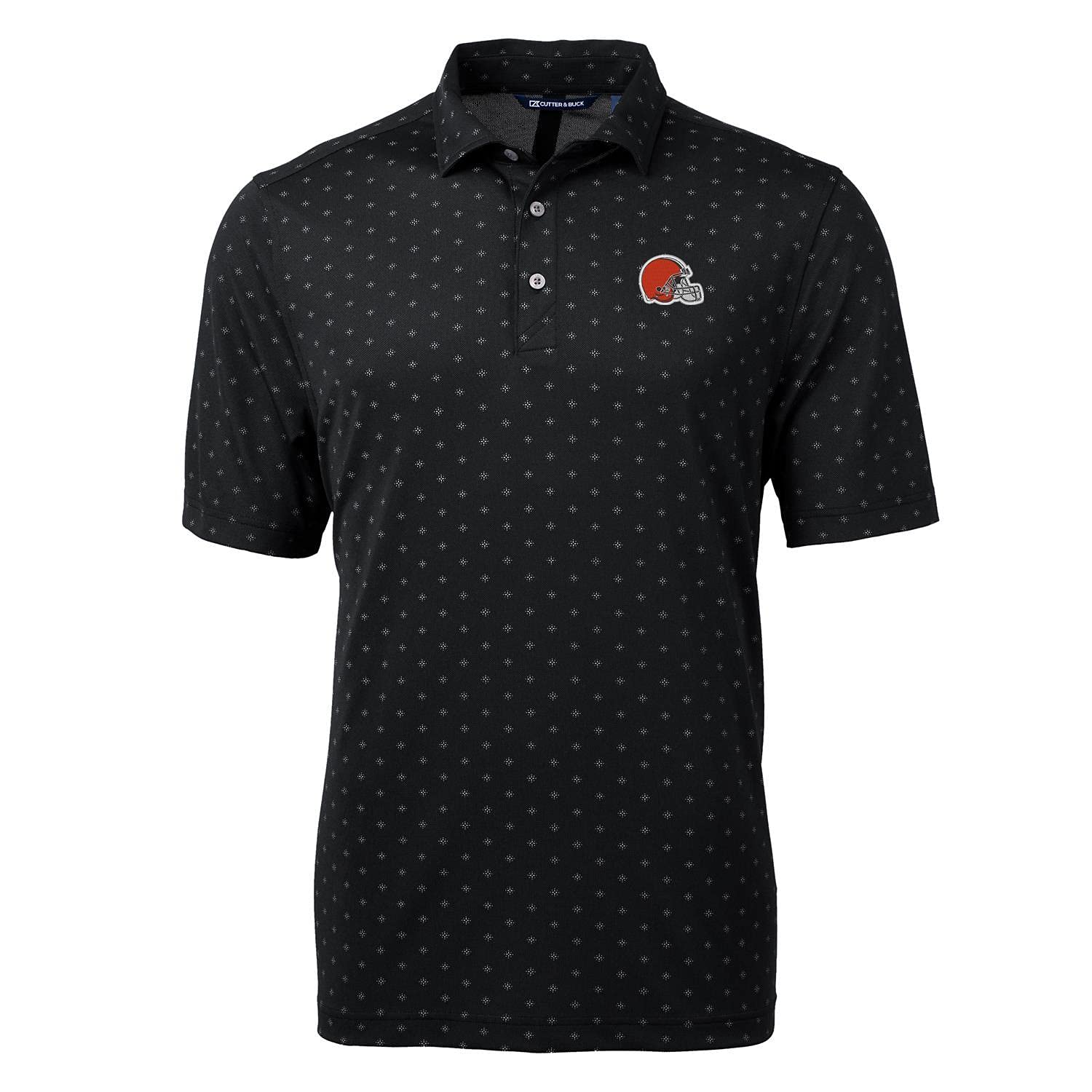 Cutter & Buck Men's NFL Virtue Eco Pique Tile Print Polo Shirt - Moisture Wicking Performance Golf & Casual Wear for Sports Fans