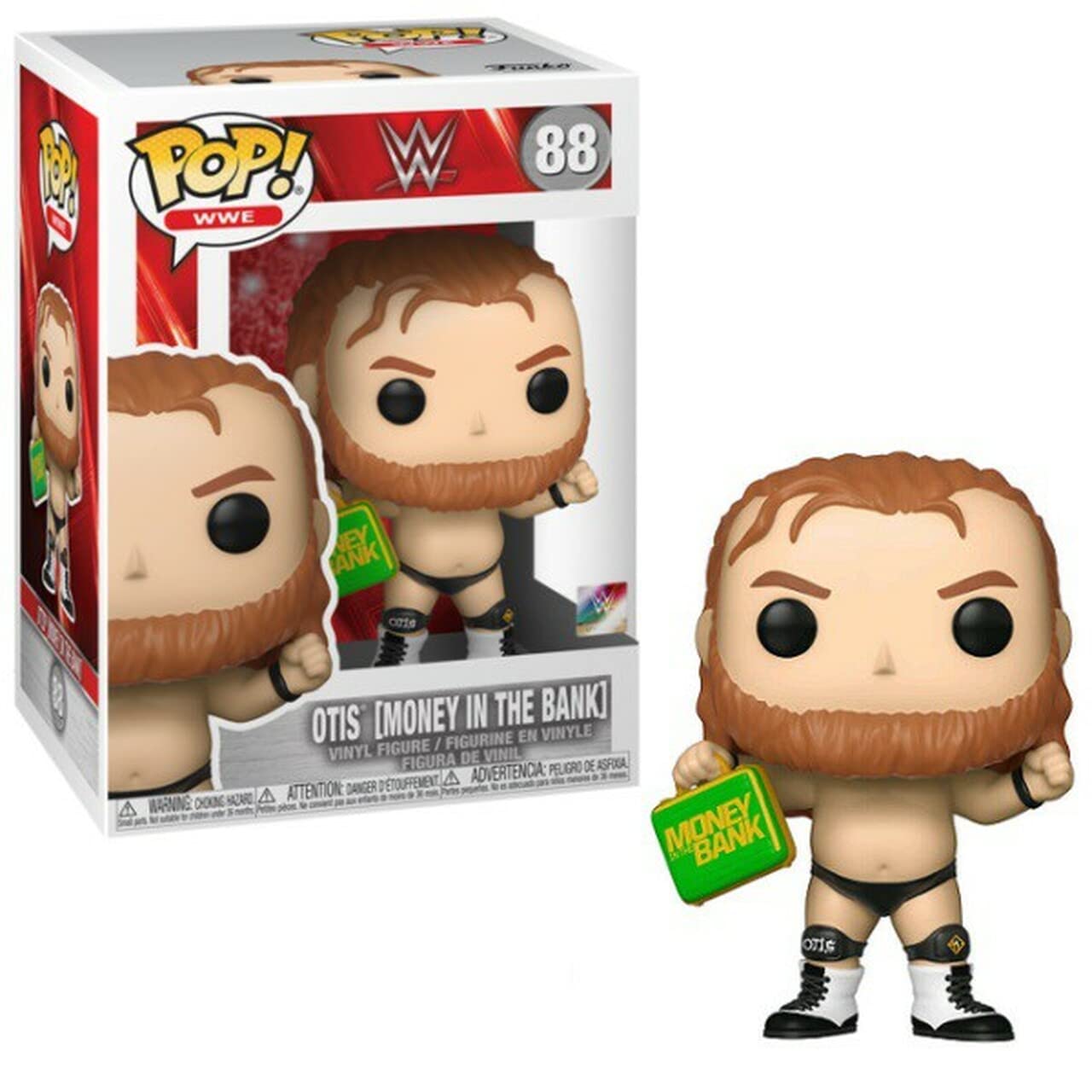 WWE Otis Money in The Bank Funko Pop! Vinyl Figure with Pop Box Protector Case - Collectible Wrestling Action Figure for Display & Protection